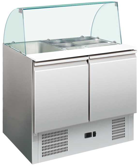CNJT commercial refrigerator saladette counter